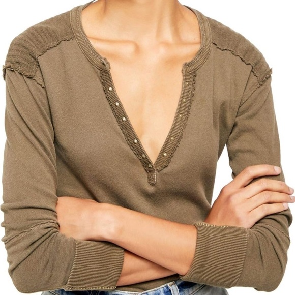 We The Free Military Mix Henley - Picture 1 of 8